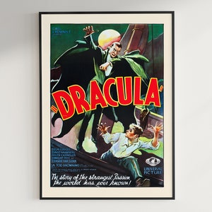 Framed, Dracula, with Bela Lugosi, Remastered movie poster