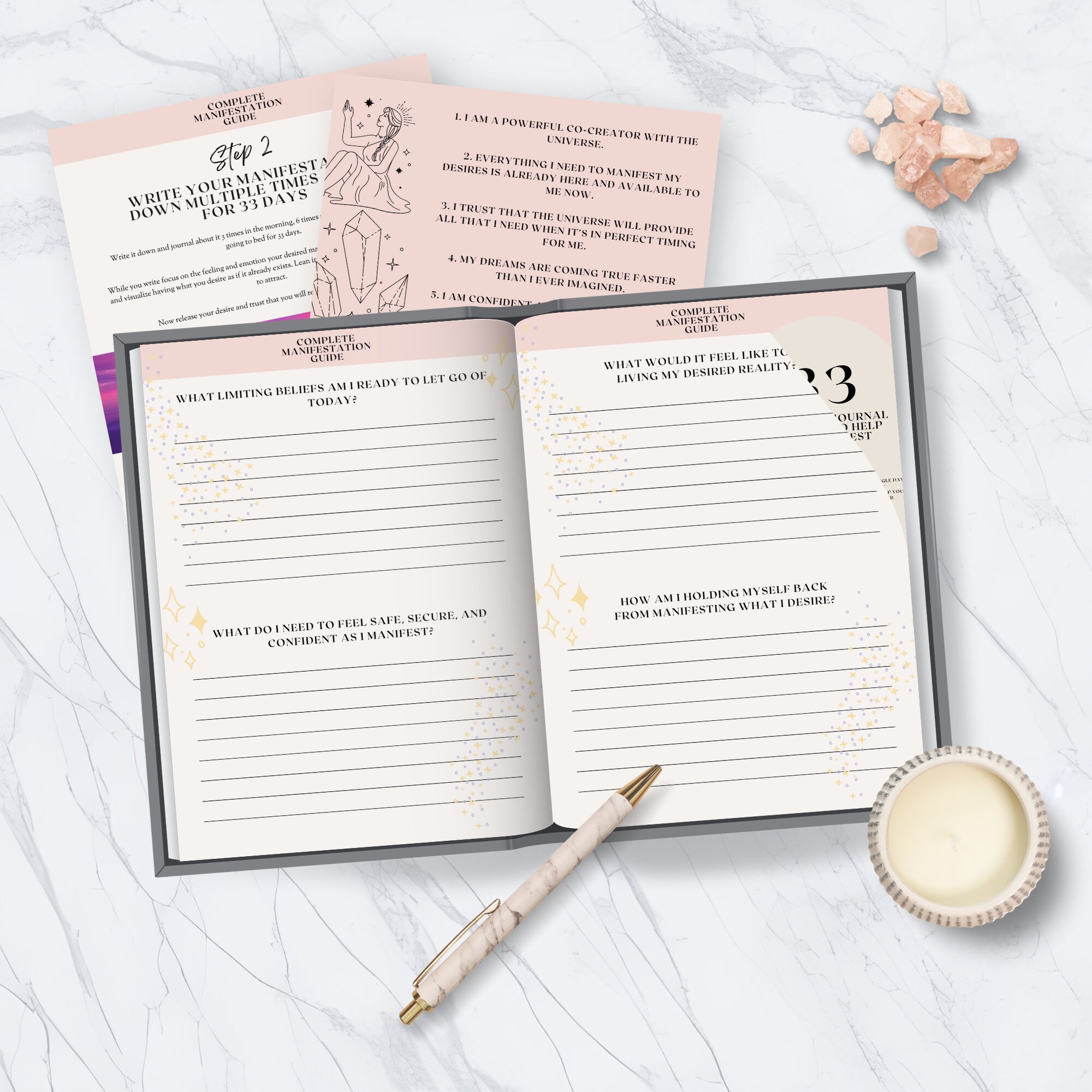 Manifestation Journal Printable Law of Attraction 369 - Etsy