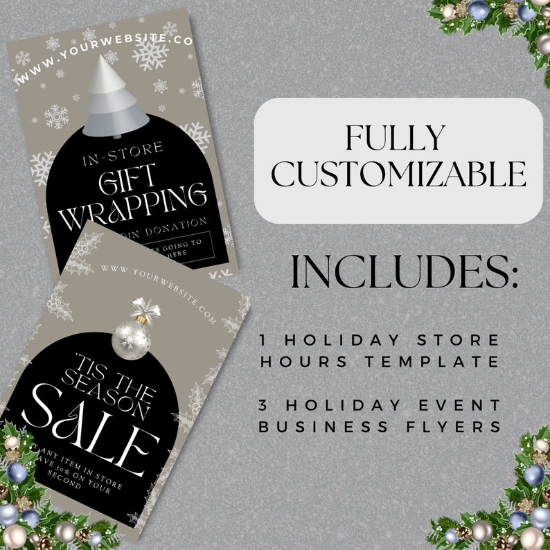 Holiday Store Hours Template Store Hours Sign Christmas Hours Sign Holiday Store Hours Template Store Hours Sign Christmas Hours Sign