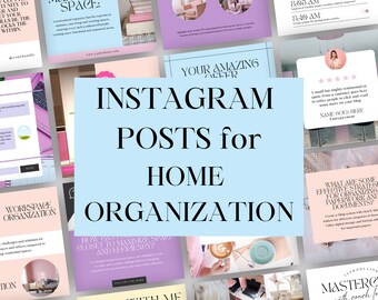 Organizer Social Media Templates | Decluttering | Cleaning Business | Home Organizer | Instagram Post | Instant Download | Social Media Post
