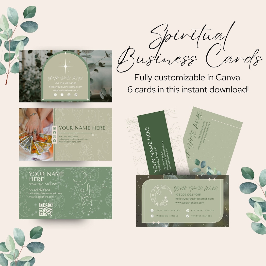 Spiritual Business Cards | Business Card Template | Spiritual Logo ...