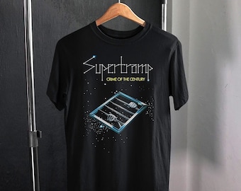 Supertramp Camiseta del crimen del siglo de la banda de rock inglesa