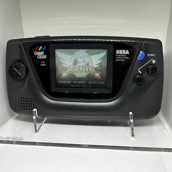 SEGA GAME GEAR - New Capacitors + New Glass Screen + Free Game