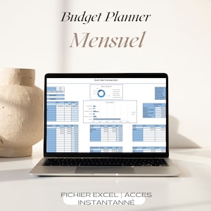 MONTHLY BUDGET PLANNER in French, Budget Planner Finance Model, Budget Tracker, Financial Planner Spreadsheet