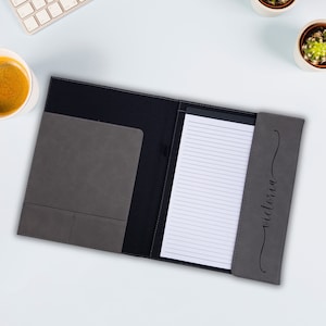 Personalized Leather Portfolio, Refillable Portfolio, Custom Engraved Portfolio, Personalized Portfolio, Personalized Business Portfolio