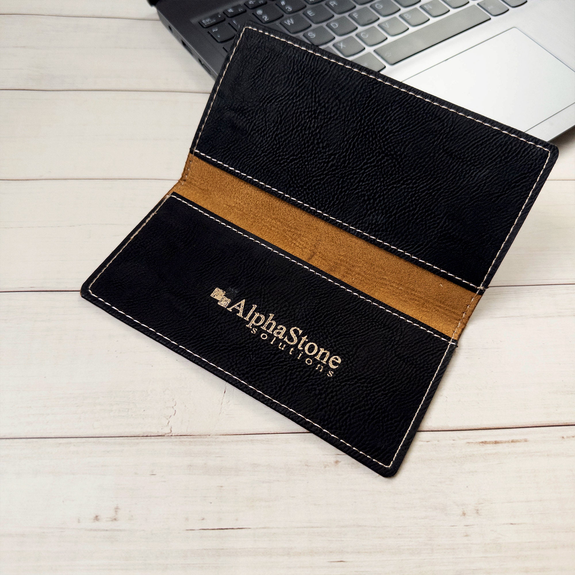 Personalized Checkbook Cover, Leather Check Wallet, Engraved Checkbook