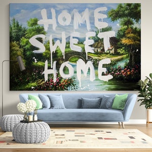 Home Sweet Home Banksy - Etsy