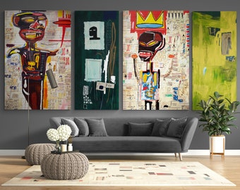 Grillo FULL SET Graffiti Mural Style Wall Neo Expressionism Art Urban Painting on Canvas Original Wall Painting Graffiti Living Room Decor