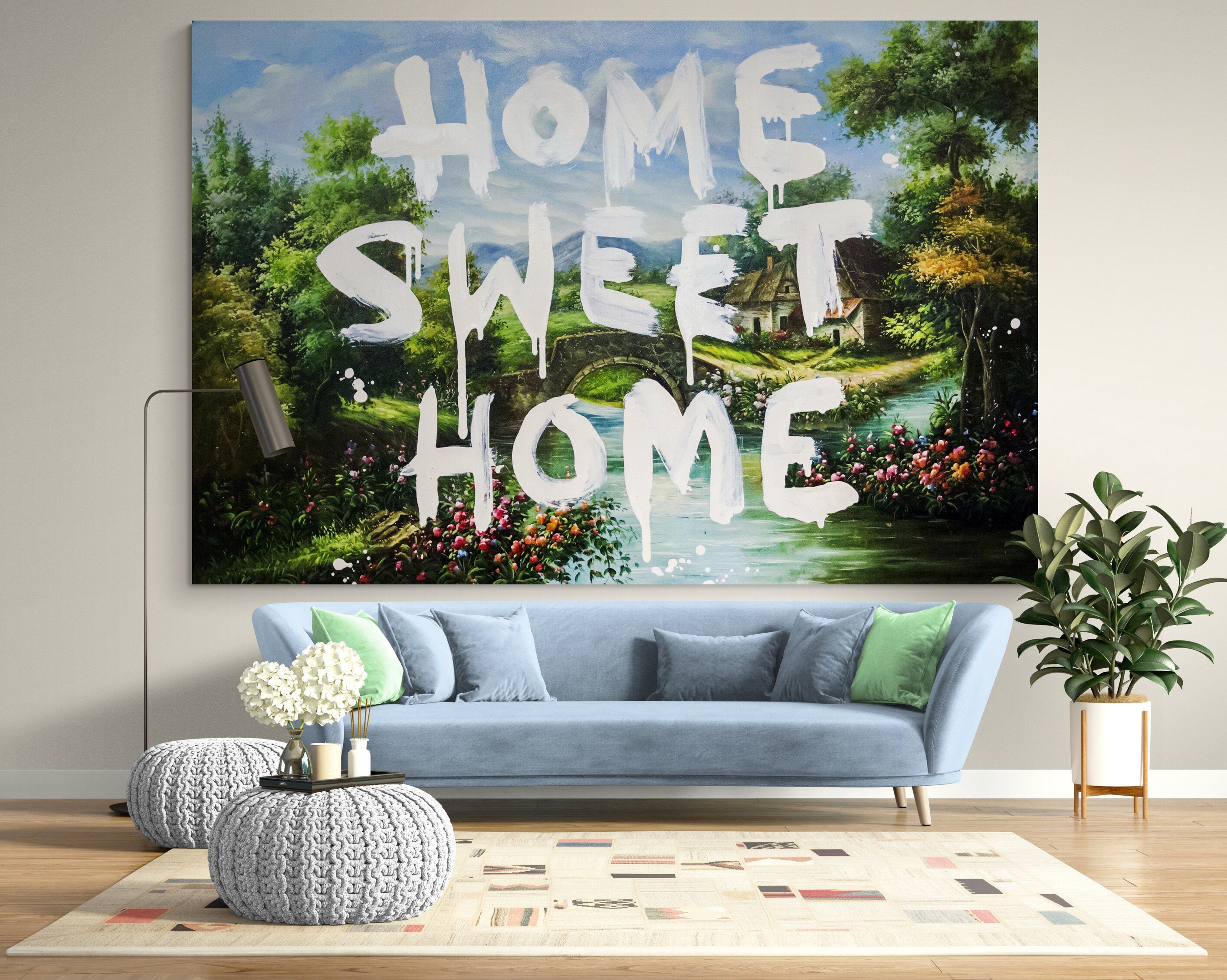 Banksy ポスター HOME SWEET HOME Moco museum Home Sweet Home