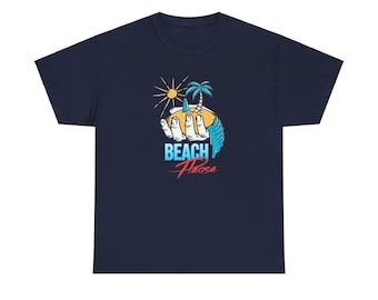 Summer Beach Sand Waves Shirt Beach Please