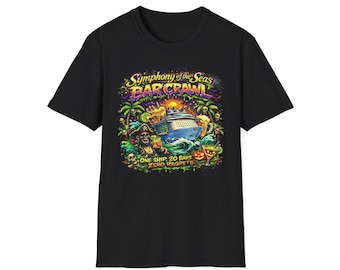 Symphony of the Seas Bar Crawl T-Shirt | Cruise Bar Checklist Tee