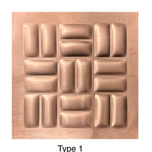 Brick pattern copper tile backsplash, custom copper tile wall decor