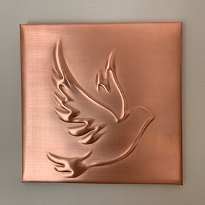 Dove Copper Tile Backsplash, bird wall decor