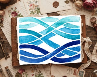 Water Wave Texture Pattern Printable Paper