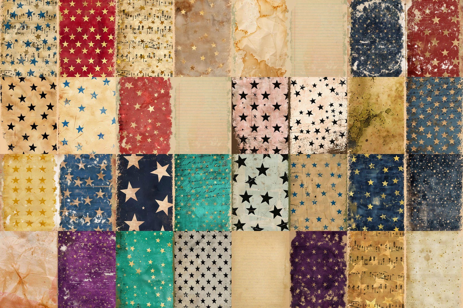 Celestial Junk Journal Pages – Starry Night Sky Printables (digital ...