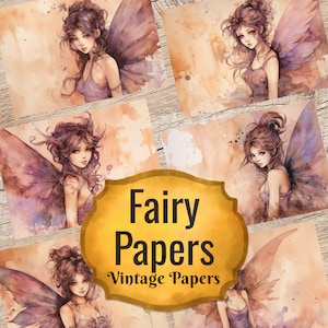 Fairy Land Junk Journal Printable Fairy Fantasy Papers, Magic Fairy Journal, Scrapbook, Watercolor Paper Craft Project