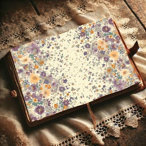 Floral Junk Journal Collage Sheets - Vintage Ephemera Papers for Decoupage, Scrapbooking & Mixed Media