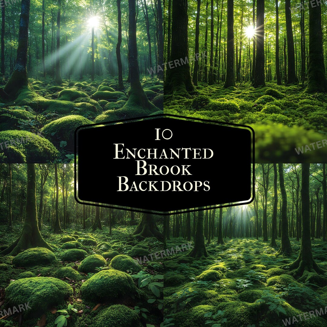 Enchanted Brook Digital Backdrop for Portrait Photography Studio ...