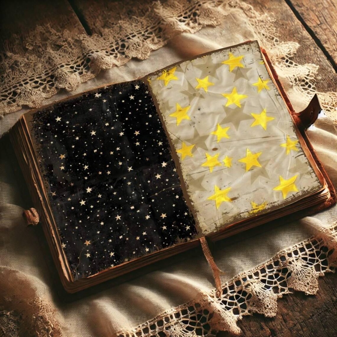 Celestial Junk Journal Pages – Starry Night Sky Printables (digital ...