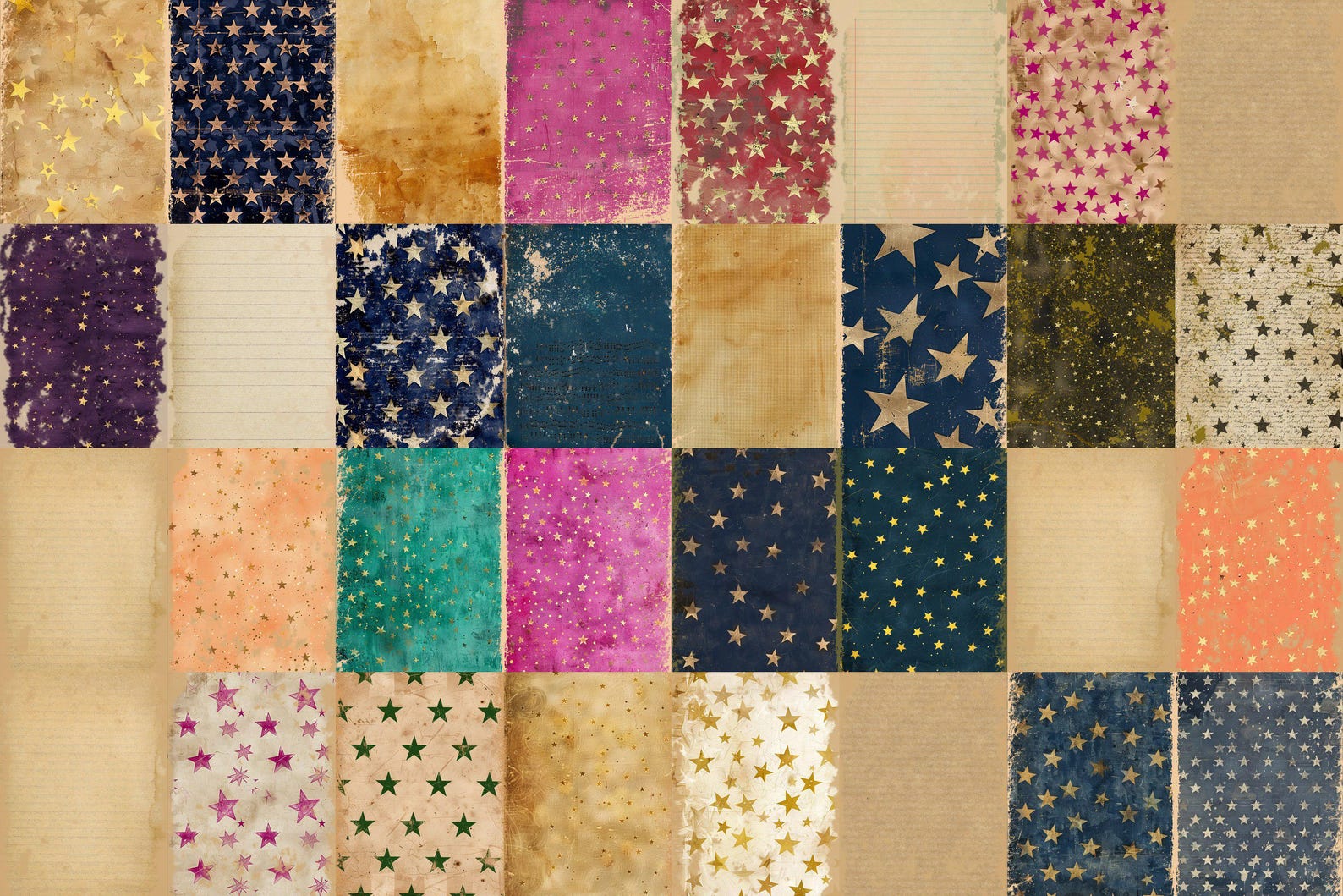 Celestial Junk Journal Pages – Starry Night Sky Printables (digital ...