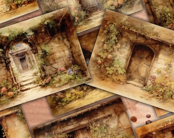 Páginas del diario "Puertas del Jardín de la Cabaña" - Efímeras imprimibles (descarga digital)
