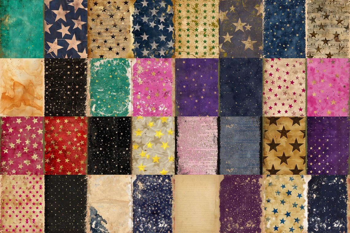 Celestial Junk Journal Pages – Starry Night Sky Printables (digital ...