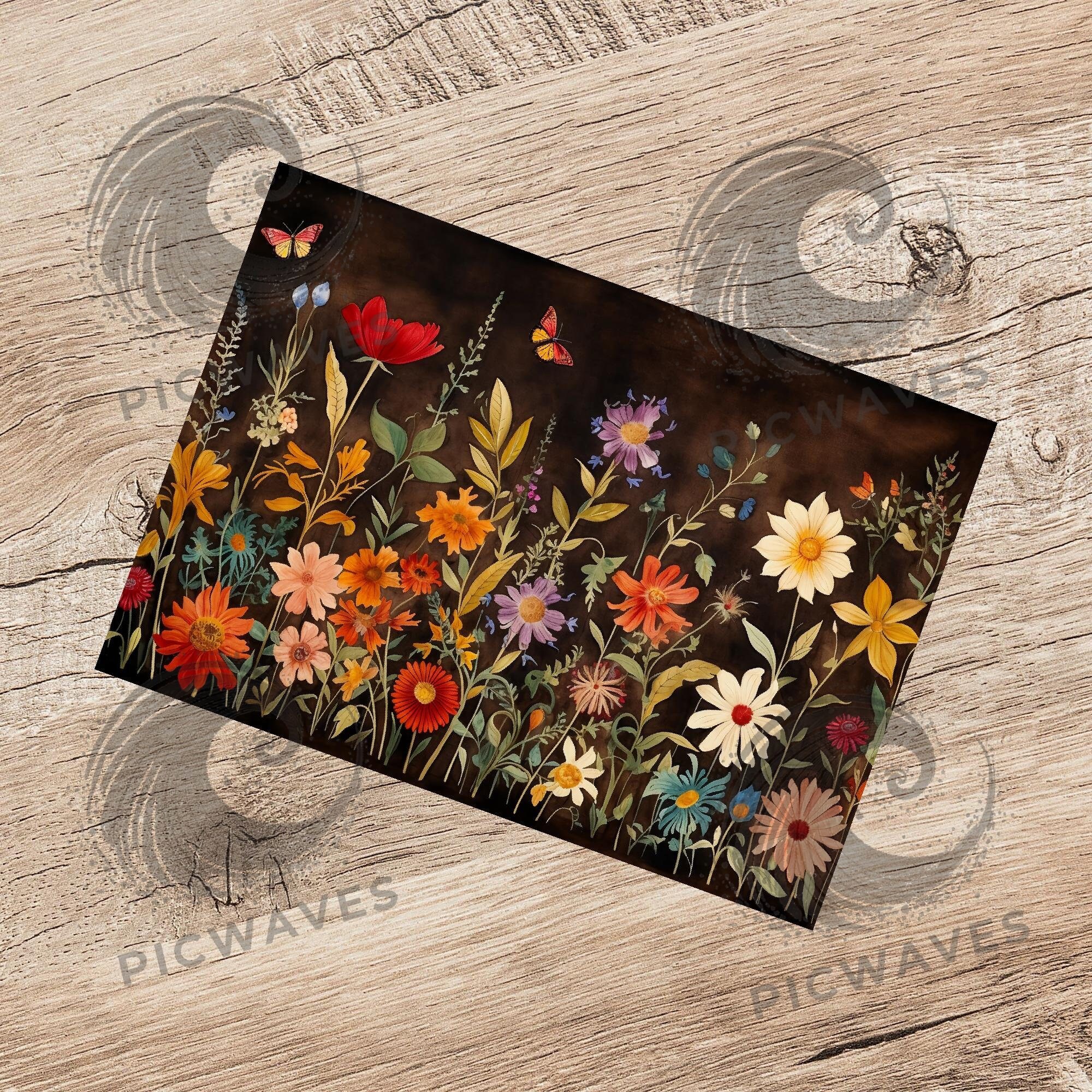 ジャンクジャーナル　ビンテージフラワー ヴィンテージフローラルワイルドフラワージャンクジャーナルページ