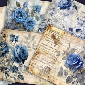 Blue rose journal - Etsy 日本