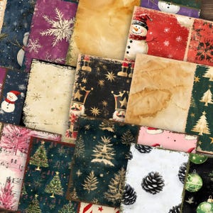 Vintage Christmas Journal Kit Festive Papers, Printables, and Ephemera ...