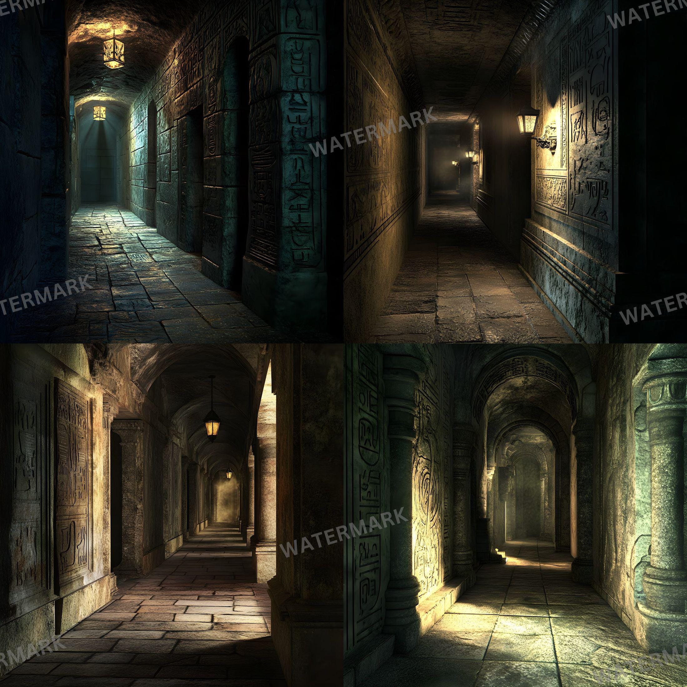 Secret Passageway Digital Photography Backdrops 1x1 Ratio 4096px for Studio  Portraits Composites