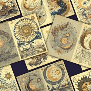 Páginas del diario Moon Junk: Efímeras celestiales, álbum de recortes (descarga digital)