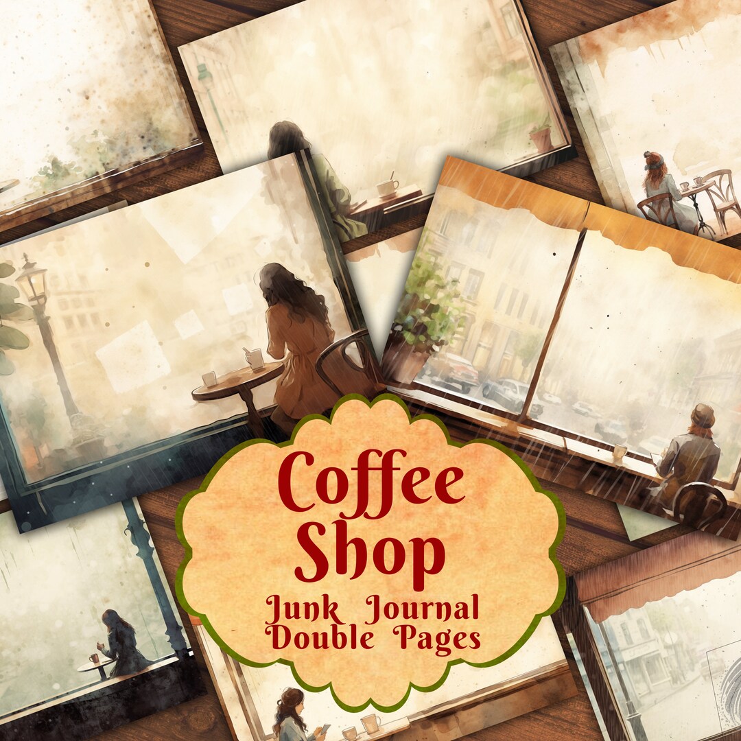 Coffee Shop Junk Journal Pages 12 Coffee Junk Journal Pages Digital ...