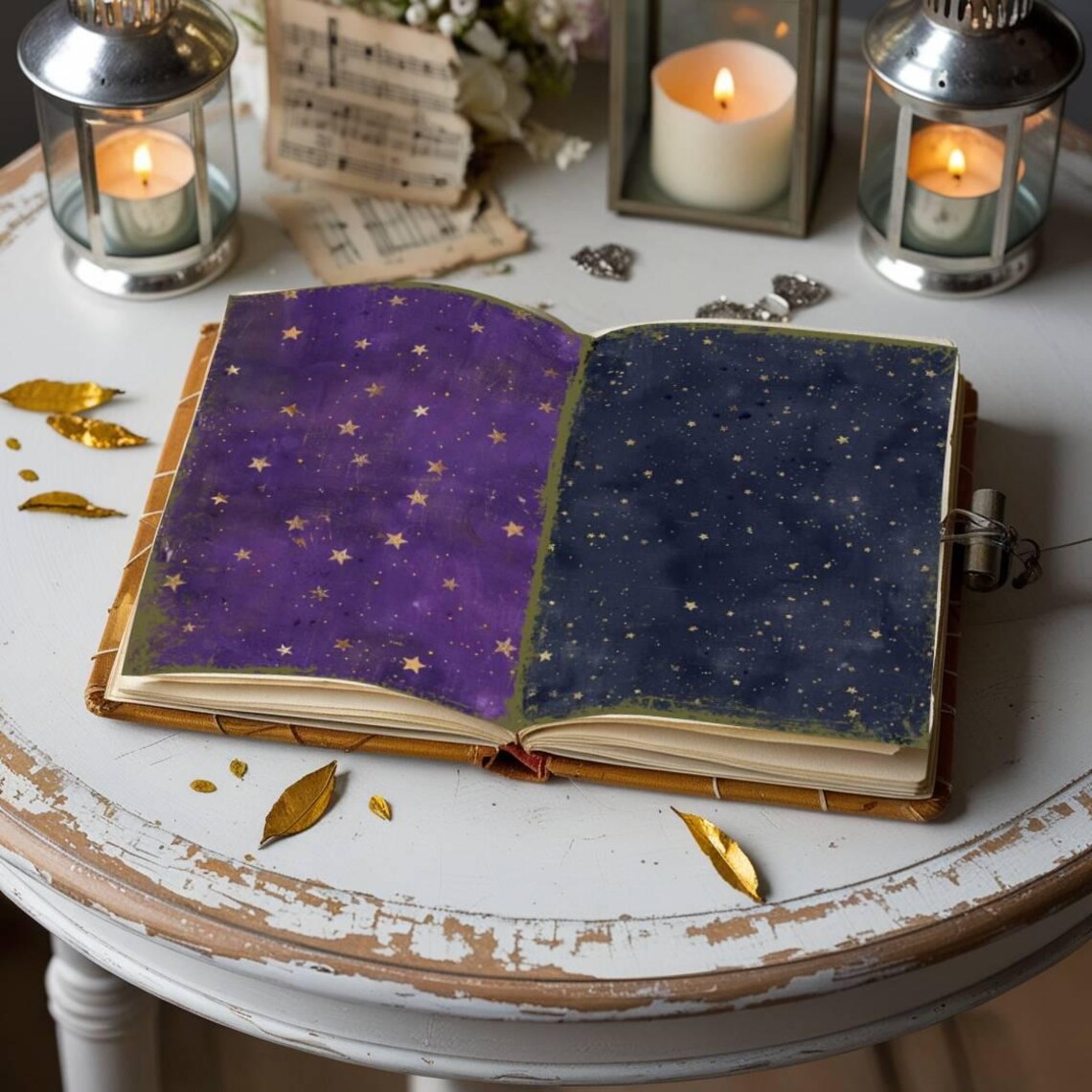 Celestial Dreamscape Junk Journal Pages – Starry Night Sky Printables ...