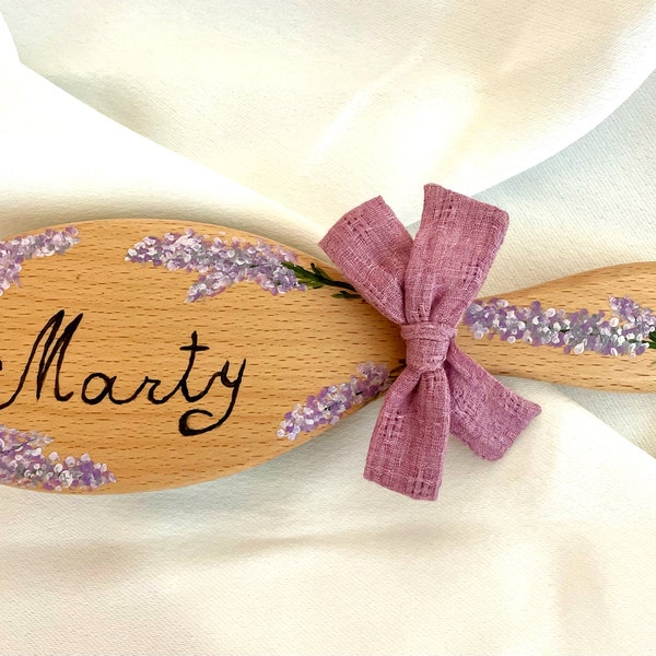 Hand Painted Personalized Hairbrush | Keepsake gift | Personalized Brush