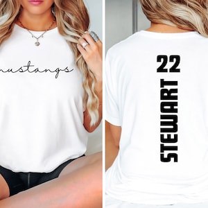 Custom Football Mom Shirt, Personalized Football Shirt, Game Day Football Hoodie, Name and Number Football Sweatshirt, Football Dad Shirts