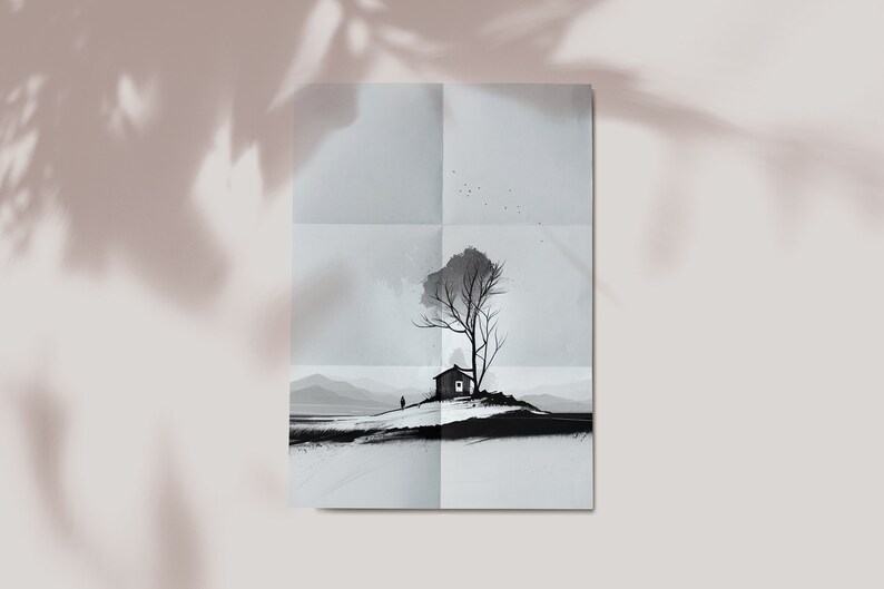 Minimalist Landscape Wall Art Minimalist Art Digital Etsy