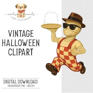 Invisible Man PNG, Retro Halloween clipart, Vintage Diner Aesthetic png, Creepy Americana png, Soda Shop vibes, Universal Monster Digital