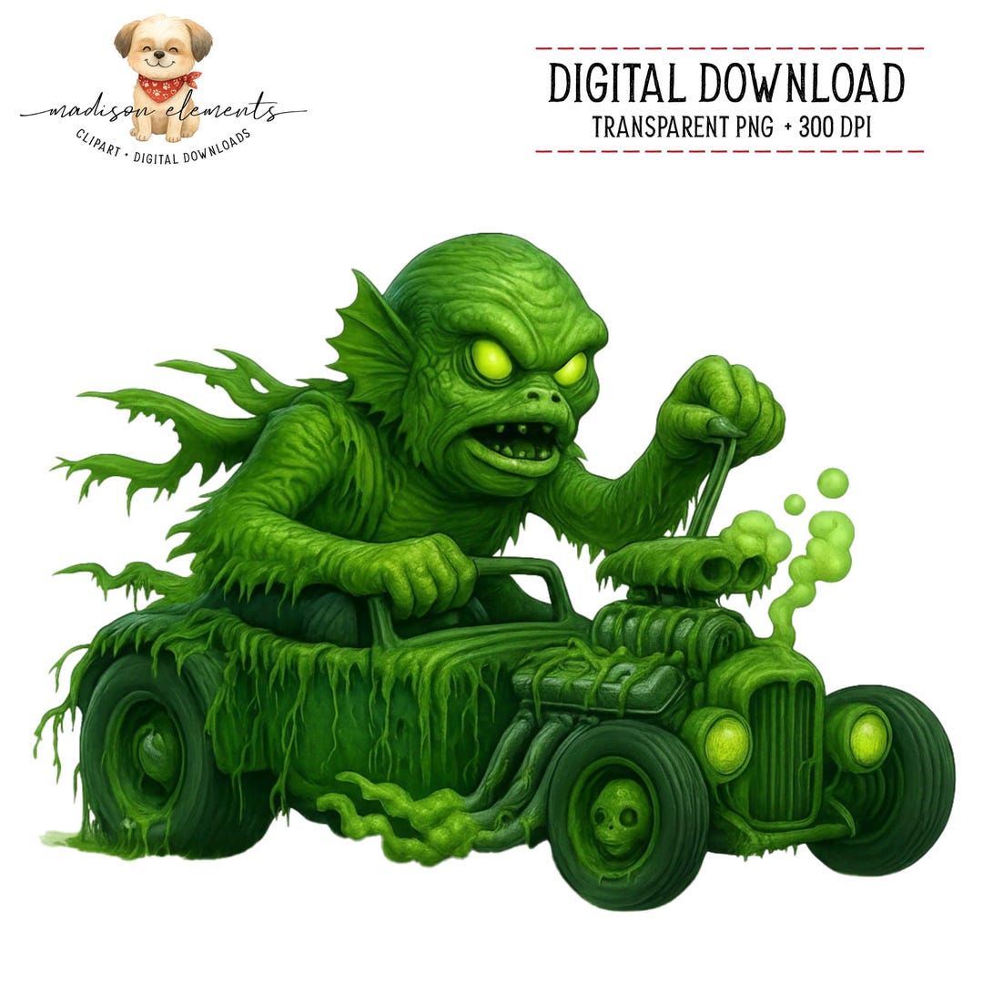 Rod Creature Creature From the Black Lagoon Wacky Racer Digital Download, Halloween ...