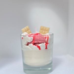 Ice cream Sundae | Dessert Candle | Food Candle | Glass Candle | Handmade Candle | Soy Candle |