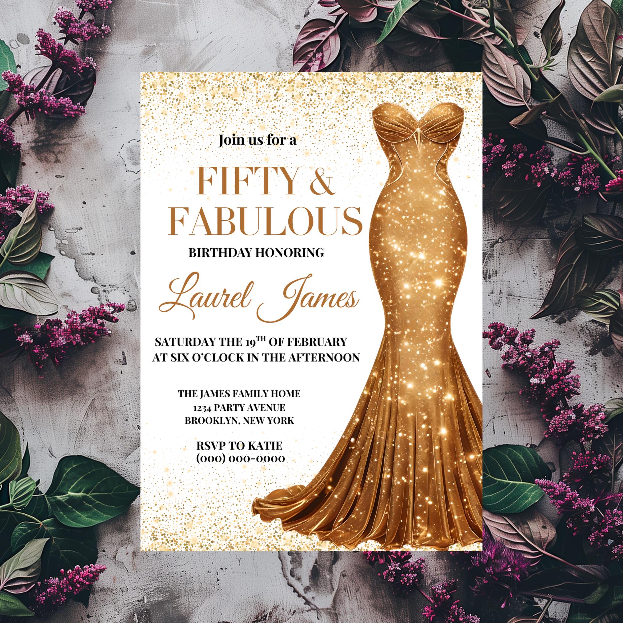 50th Birthday Dress - Etsy