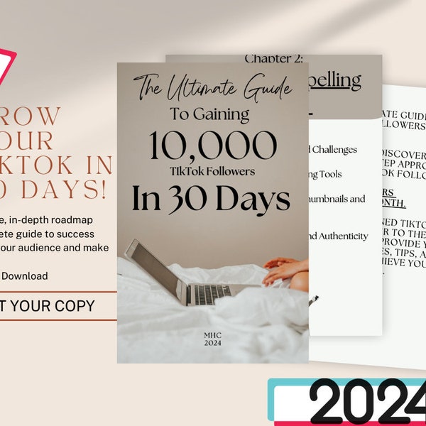 10,000 Followers in 30 Days: The Ultimate TikTok Growth Blueprint - eBook (digital download) - Grow your TikTok following in 30 days