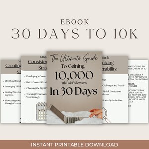TikTok Growth eBook | How to Gain 10,000 Followers in 30 Days | Social Media Tips for Influencers & Content Creators image 3