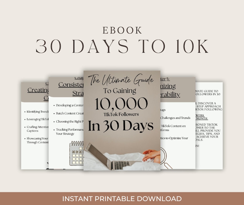 TikTok Growth eBook | How to Gain 10,000 Followers in 30 Days | Social Media Tips for Influencers & Content Creators image 3