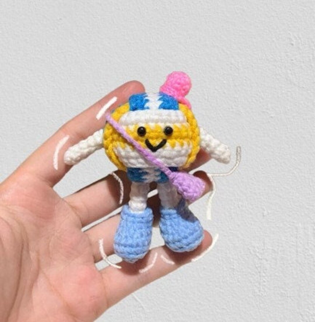 Funny Positive Volleyball Plush - Handmade Emotional Support Sports Ball With Wooden Base