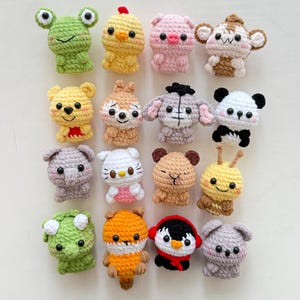 Cute Animal Crochet Keychains, Animal Amigurumi Toy, Animal Plushie, Stuffed Animal Keyring, Ideal Gift For Animal Lovers
