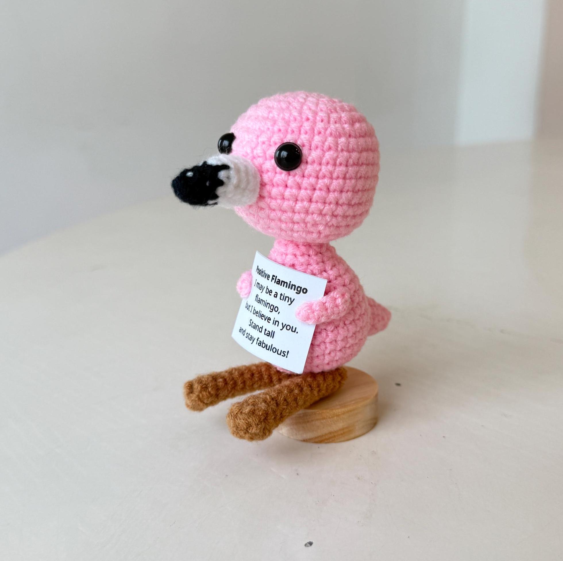 Schattig Gebreid Pinguïnspeelgoed - Positieve Kaart - Juichcadeau - Familie Vrienden