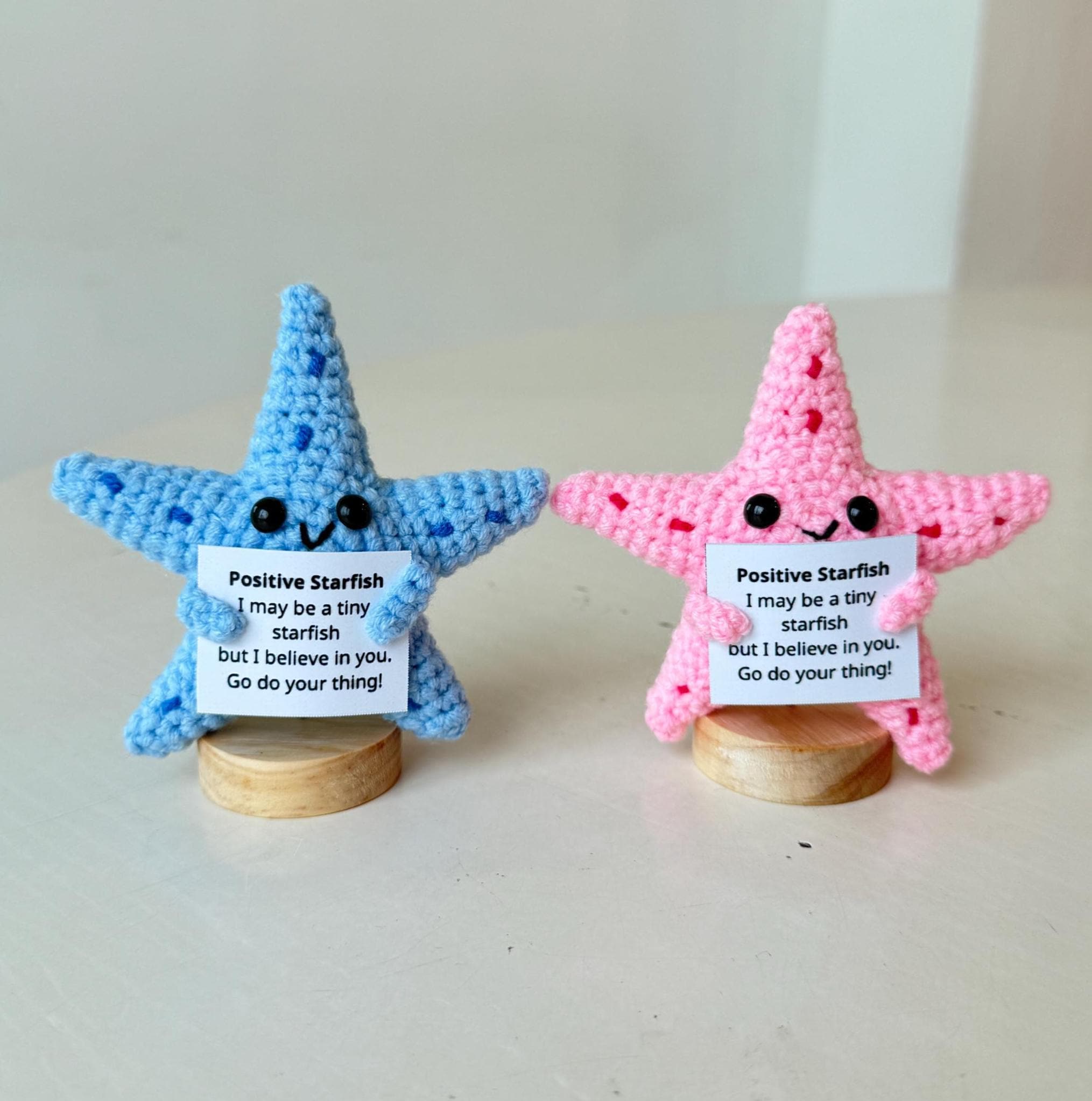 Crochet Starfish Positive With Desk Decorations, Supportive
