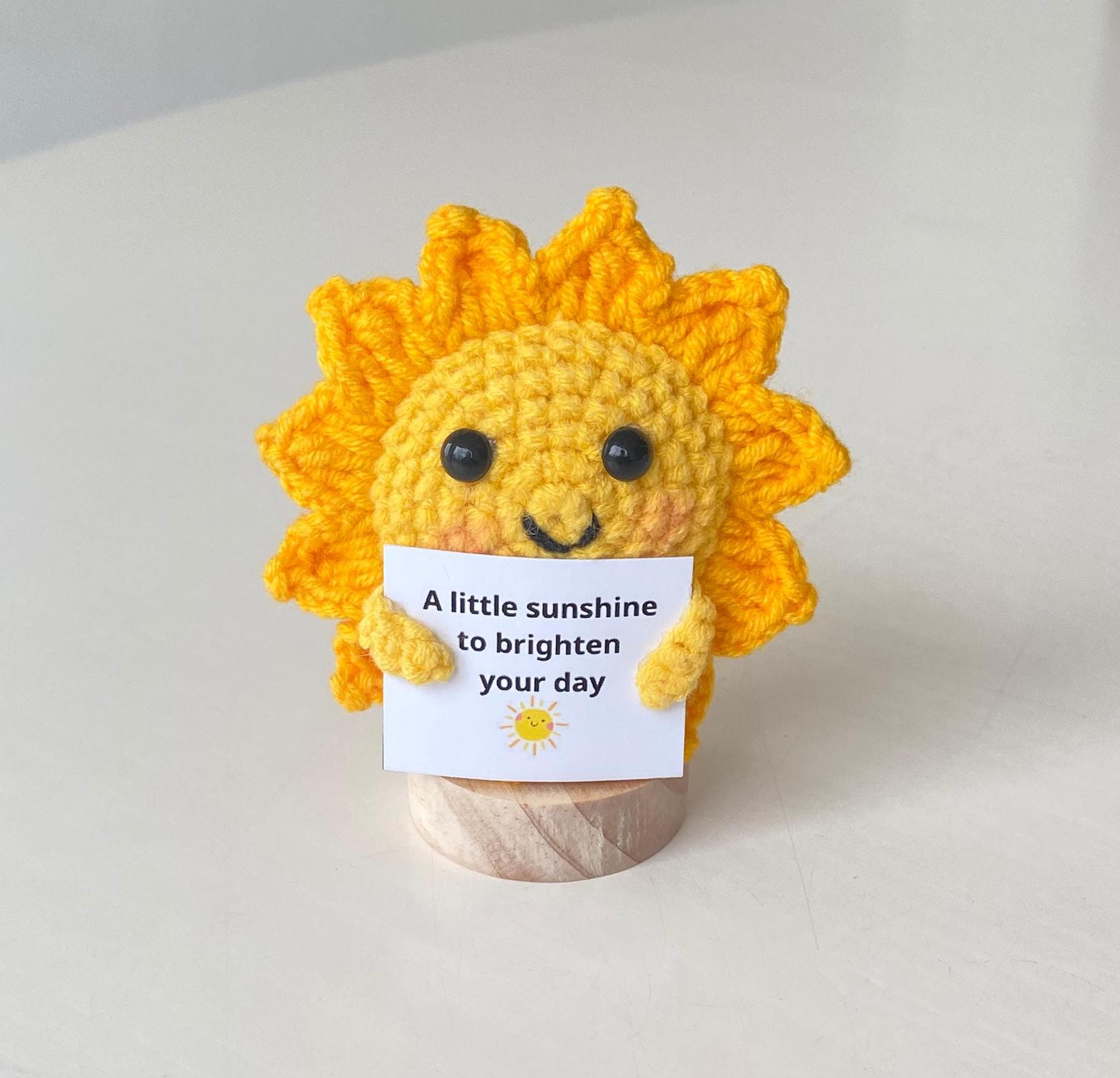 2PCS Crochet Supportive Sun/earth, Positive Sun, Positive Earth