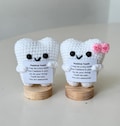 Funny Positive Tooth, Emotional Inspirational Support Stuff Desk Room Decor, Cute Wool Inspirational Tooth Gift For Friend Kids Dental Nurse product logo