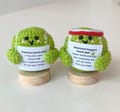Funny Positive Tennis Ball, Knitted Tennis Ball Toy With Positive Card, Cute Ball Wool Inspirational, Cheer Up Gifts For Tennis Team Players product logo